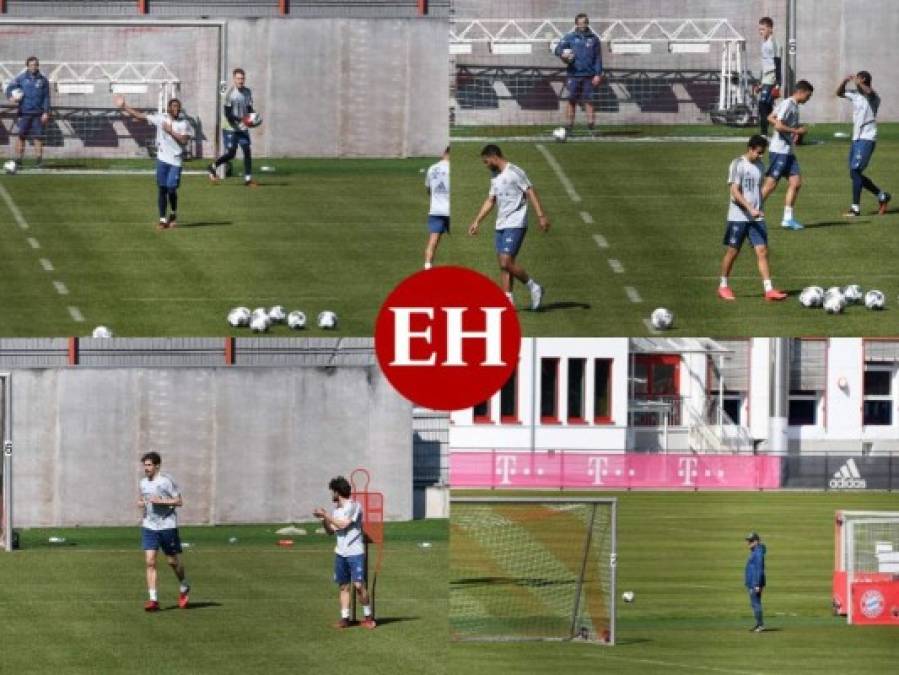 FOTOS: Bayern retoma sus entrenamientos pero manteniendo las distancias