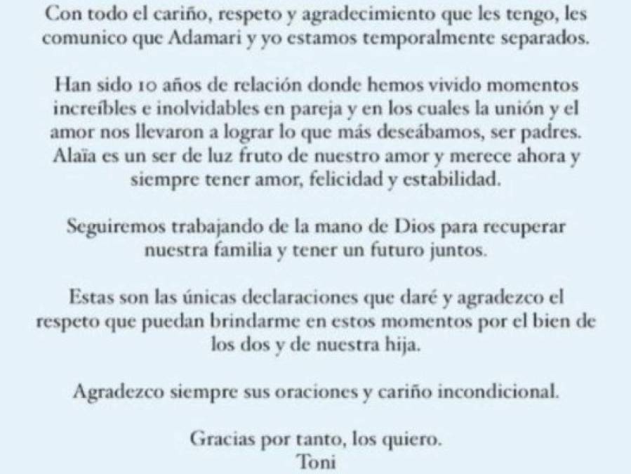 Adamari López y Toni Costa: su separación y primeras reacciones