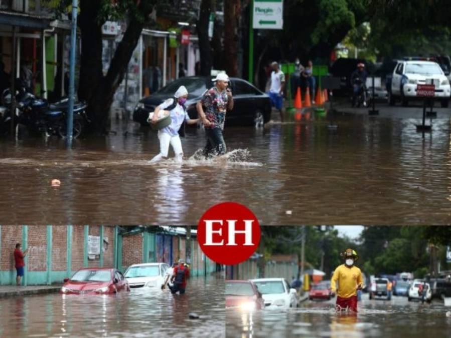 Carros anegados y personas atrapadas en la Kennedy tras fuerte tormenta en la capital