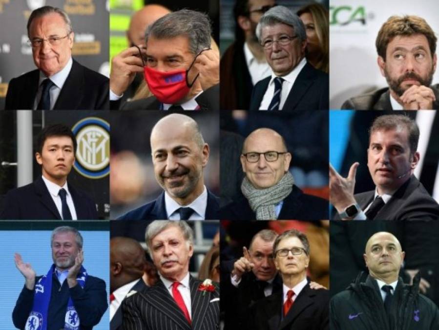 ¿Quiénes son los doce impulsores de la Superliga europea de fútbol?