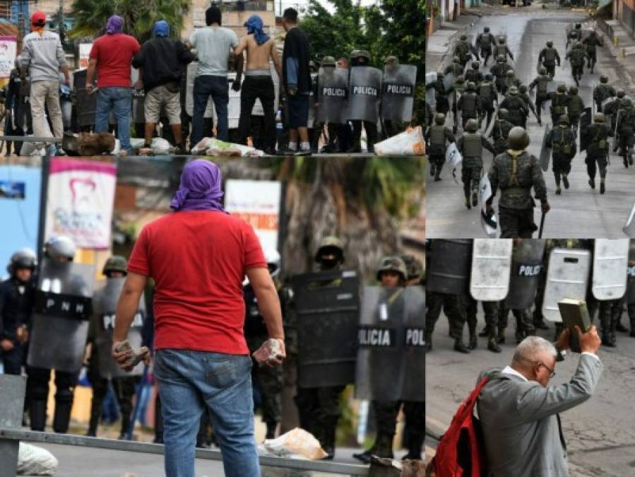Imágenes de las tomas y protestas este miércoles en varias zonas de Honduras