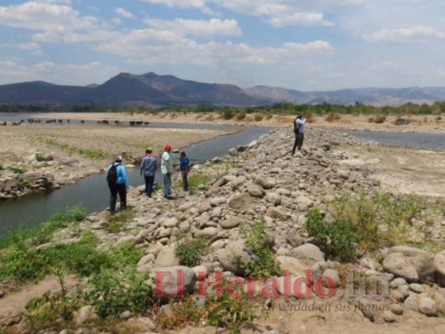 La sequía del río Choluteca reflejada en ocho imágenes