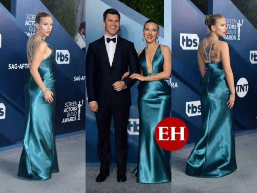 FOTOS: Bellísima lució Scarlett Johansson en la alfombra de los SAG Awards 2020