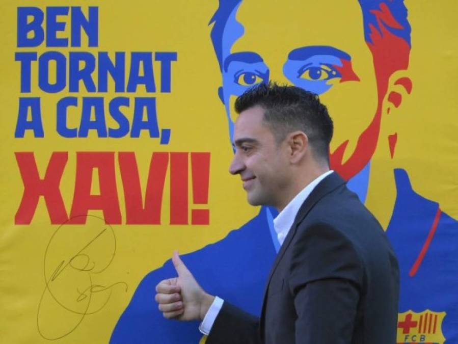 Así fue el regreso de Xavi Hernández al Camp Nou como nuevo entrenador del Barcelona