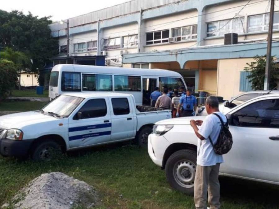 FOTOS: Terrible escena donde mataron a un hombre dentro de bus en Puerto Cortés