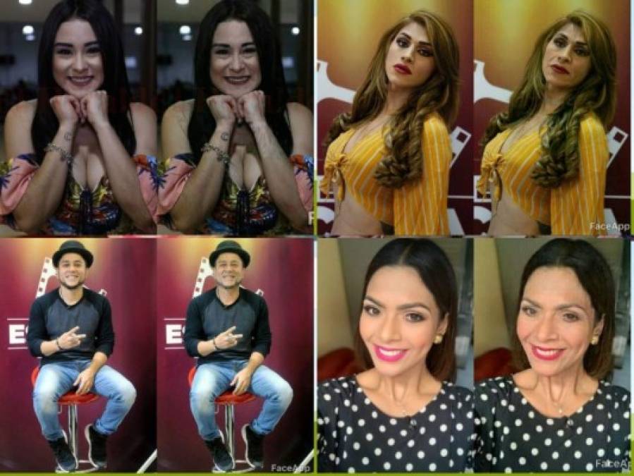 FOTOS: Así lucirían los presentadores hondureños en su vejez, según FaceApp