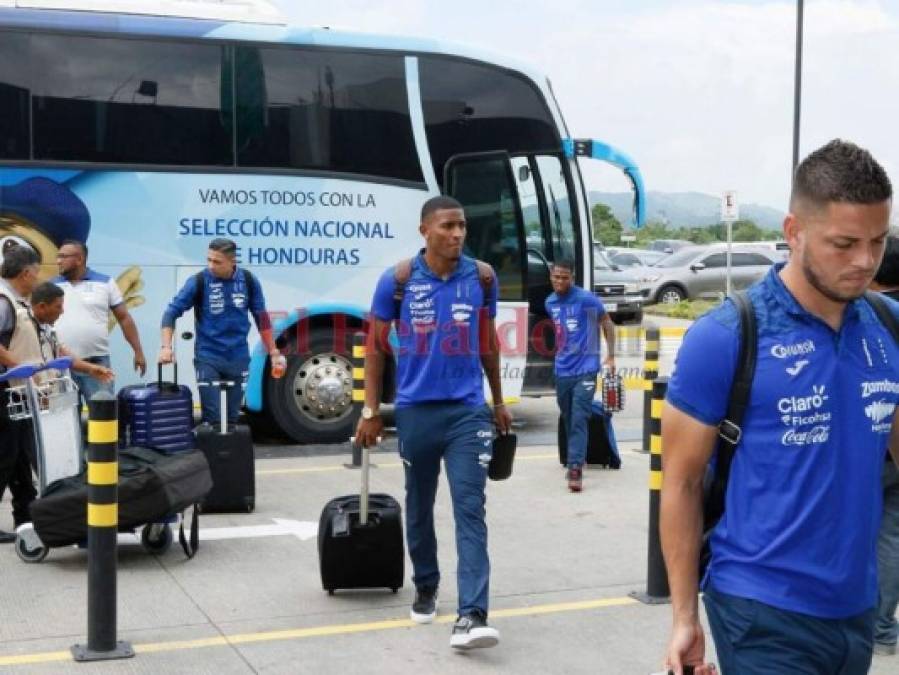 FOTOS: Así viajó la Selección de Honduras a Martinica para disputar la Liga de Naciones de Concacaf   