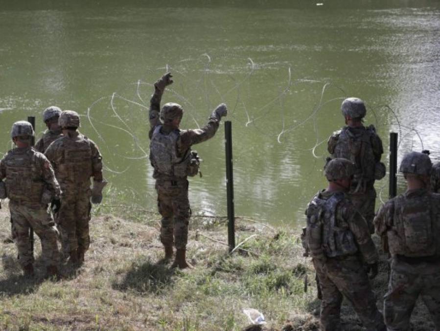 FOTOS: Así resguarda Estados Unidos su frontera sur ante la llegada de caravana migrante