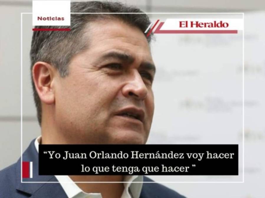 Fotos: Las frases que más repite en sus discursos Juan Orlando Hernández