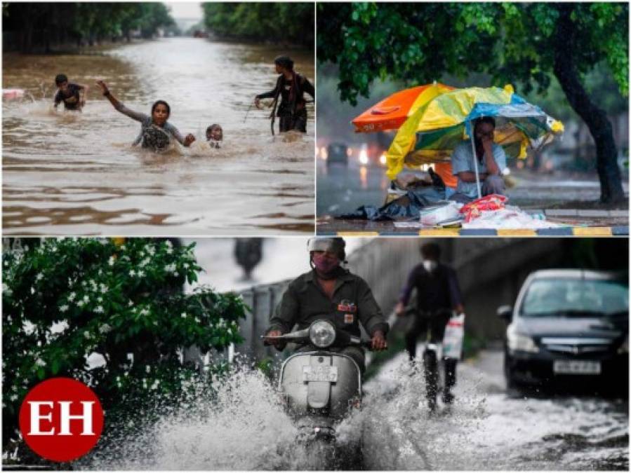Muertos, inundaciones y damnificados por lluvias en el sur de Asia (FOTOS)