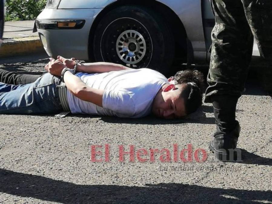 FOTOS: Así fue la captura de tres presuntos secuestradores que mataron a quien llevaban raptado en la capital de Honduras