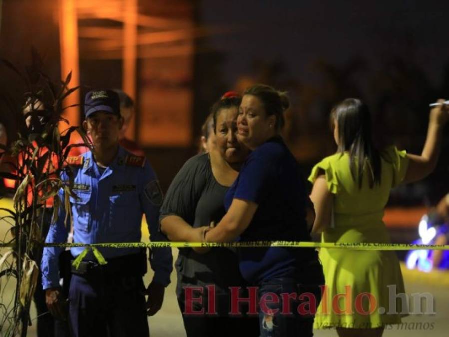 Así quedó la escena del crimen contra comerciante en el bulevar del Sur en San Pedro Sula