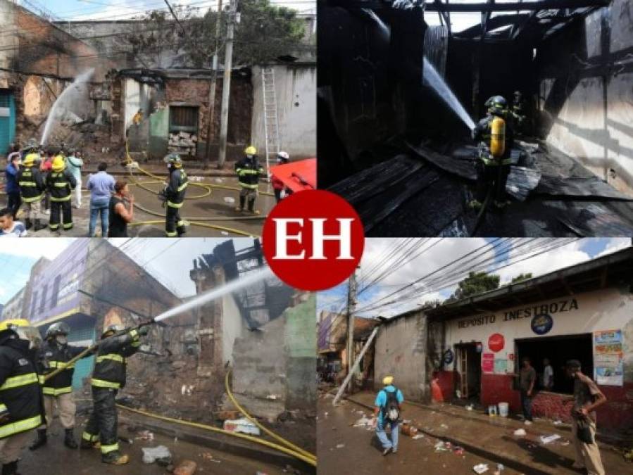 Incendio convierte en cenizas dos viviendas abandonadas en El Centavo (FOTOS)