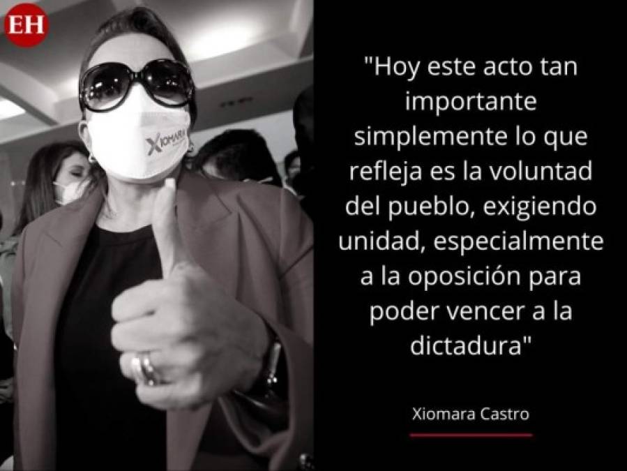 En frases: el discurso de Xiomara Castro al conformar alianza con Nasralla