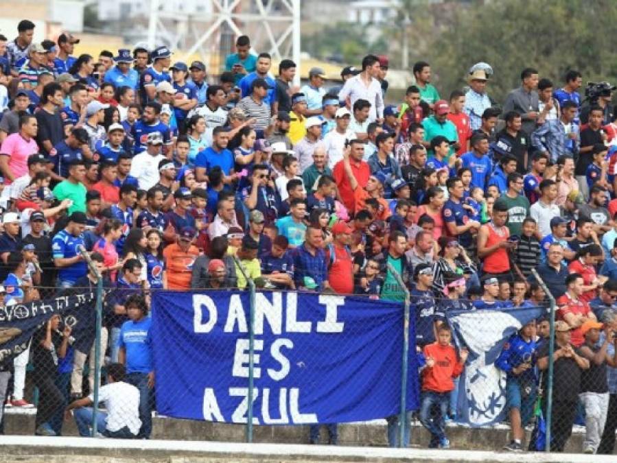 FOTOS: Danlí se viste de azul para recibir a Motagua vs Real de Minas en el Estadio Marcelo Tinoco