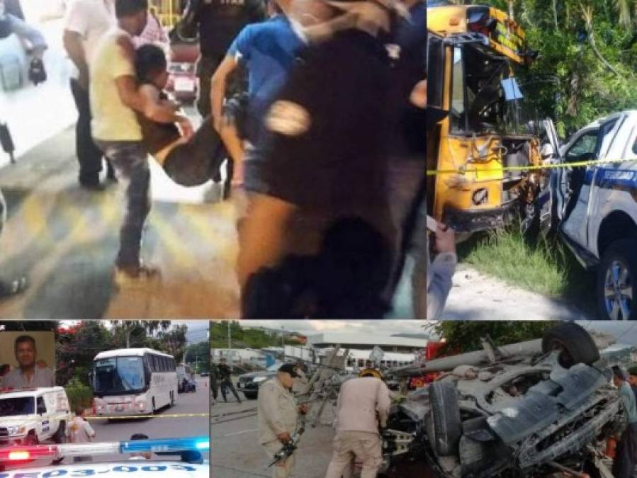 Un grupo de jóvenes poseídos y tres niños tiroteados entre los sucesos de la semana en Honduras  