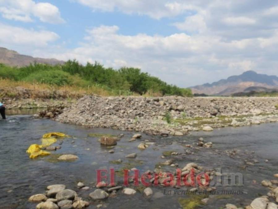 La sequía del río Choluteca reflejada en ocho imágenes