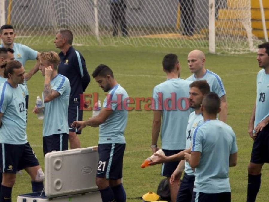 Así fue el primer entreno de Australia en territorio hondureño