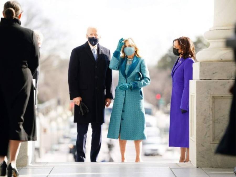 Elegante y clásica: el glamour de Jill Biden en la investidura presidencial