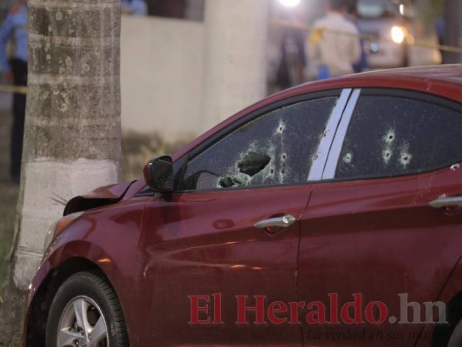 Así quedó la escena del crimen contra comerciante en el bulevar del Sur en San Pedro Sula