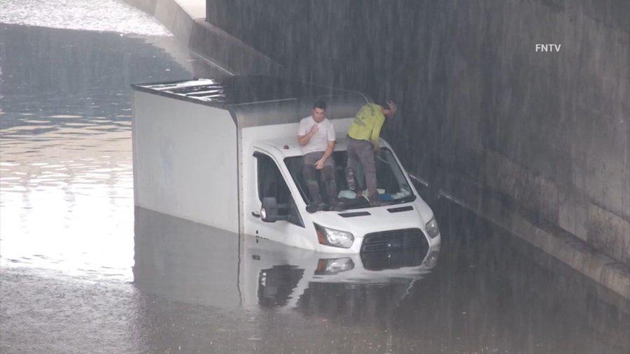 Fuerte lluvia genera caos en New Jersey previo a final del Mundial entre España y Argentina