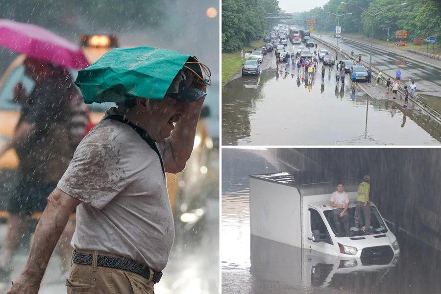 Fuerte lluvia genera caos en New Jersey previo a final del Mundial entre España y Argentina