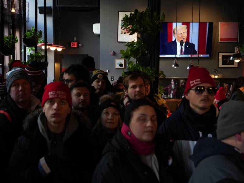 El tono del Presidente Trump se ha vuelto más marcial. Seguidores ven la toma de posesión.