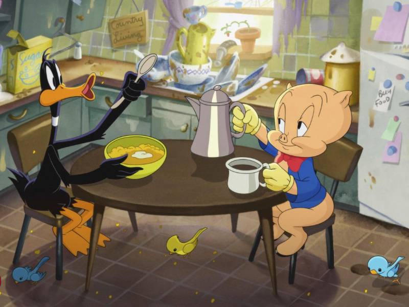 El actor de voz de dibujos animados Eric Bauza interpretó al Pato Lucas y a Porky en “The Day the Earth Blew Up: A Looney Tunes Movie”. (Ketchup Entertainment, vÍa Associated Press)