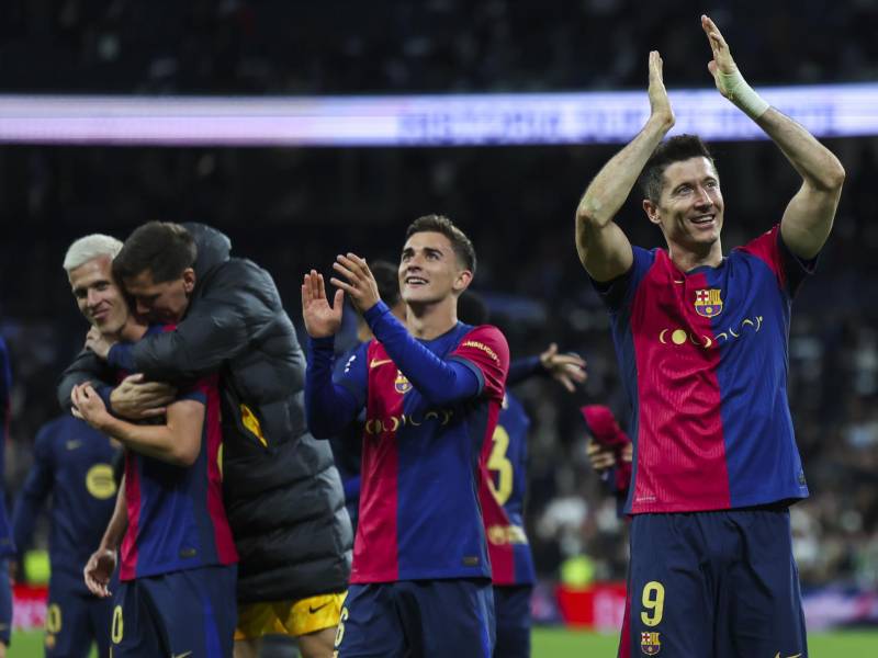 Robert Lewandowski se encuentra en un buen momento con Barcelona.