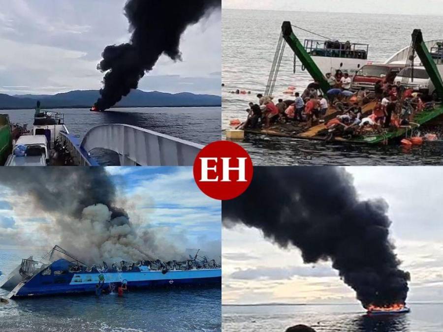 Impactantes imágenes de la explosión que dejó siete muertos y más de 100 heridos en ferry de Filipinas