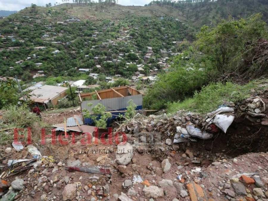 Imágenes de las zonas afectadas en la capital por las fuertes lluvias