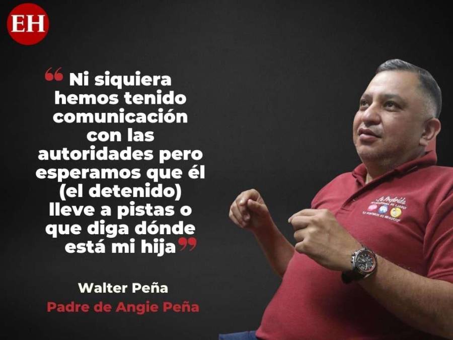 Las frases del padre de Angie Peña a ocho meses de que su hija desapareció en Roatán