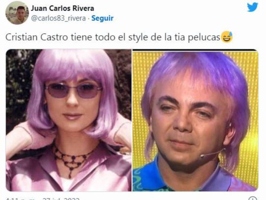 Los graciosos memes que desató el cambio de look de Cristian Castro