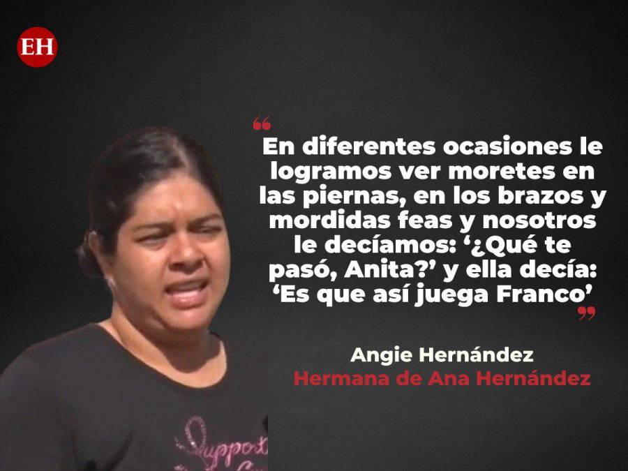 Le vimos “mordidas y moretes”: familiares revelan la relación abusiva y violenta que sufrió Ana Hernández con Allan Franco
