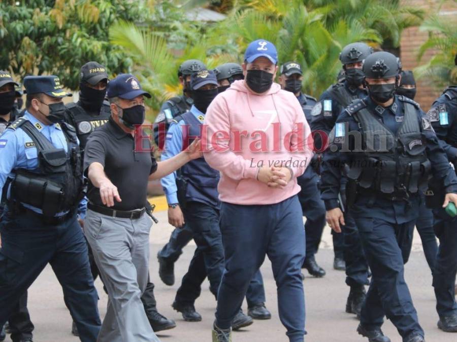 Así fue el traslado del presunto narco Rafael Eduardo Cáceres a Tegucigalpa