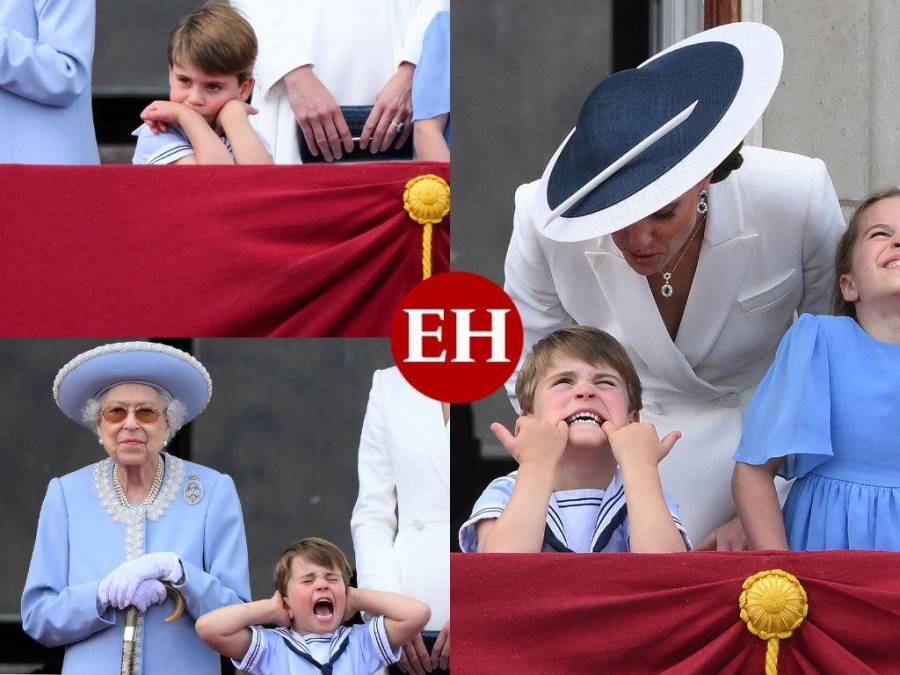 Los graciosos gestos del príncipe Louis en festejos del Jubileo de Platino de la reina Isabell II