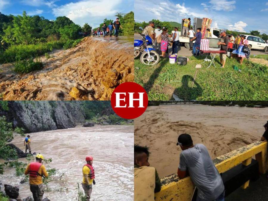 Alerta roja y cientos de familias evacuadas: los efectos de la crecida del Río Ulúa