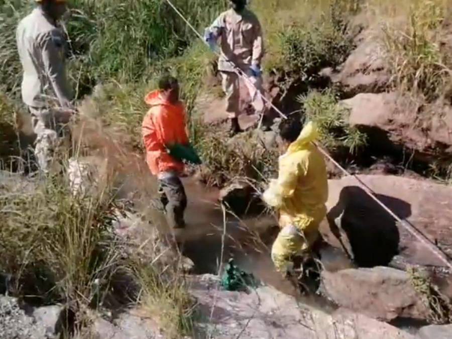 Seis cuerpos fueron rescatados de cueva en Villa Nueva, dos enteros y cuatro desmembrados