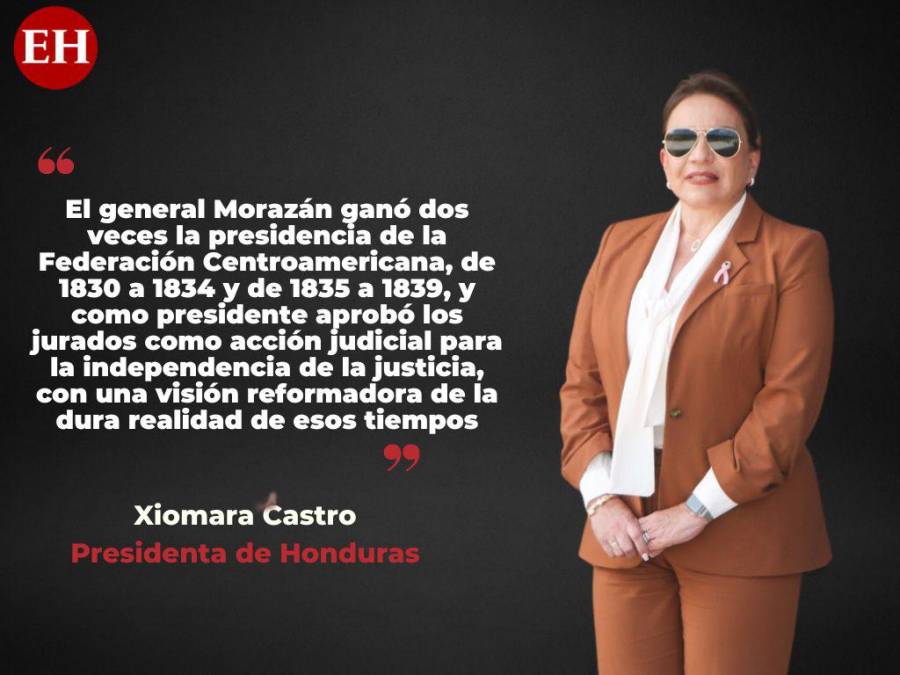 Incluir Cátedra Morazánica en los centros educativos: frases de Xiomara Castro en el Día del Soldado