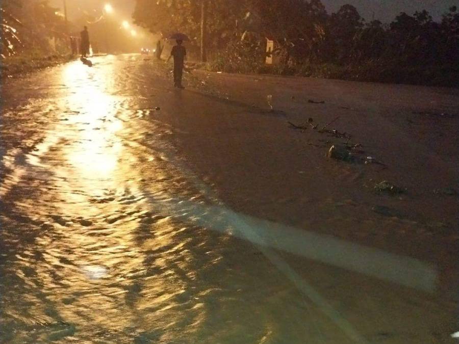 Ríos desbordados e inundaciones: Daños por fuertes lluvias en Atlántida