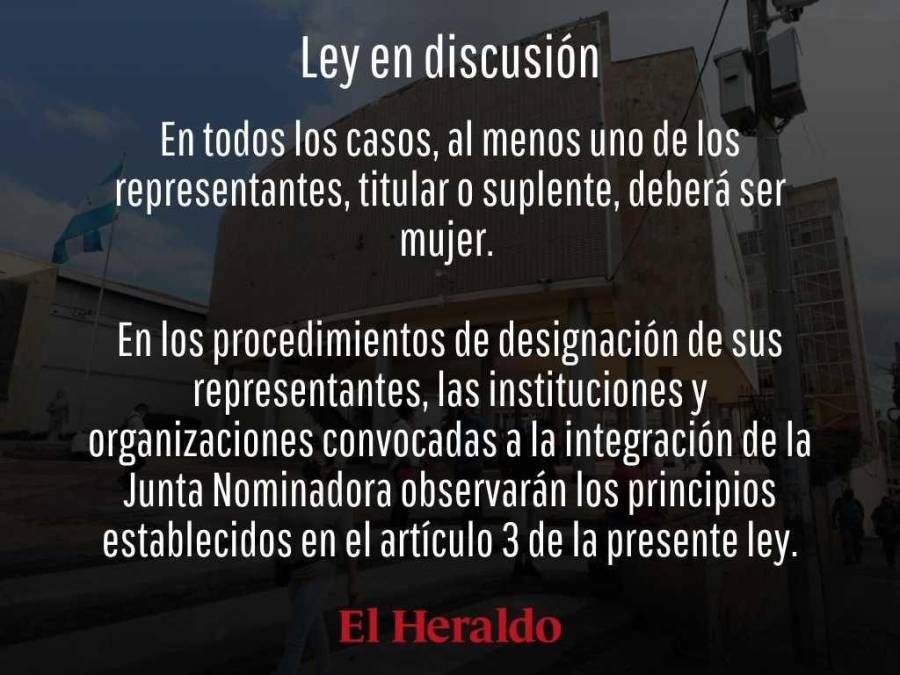 ¿Cuáles son las diferencias entre la actual Ley y la que está en discusión para conformar la Junta Nominadora de la CSJ?