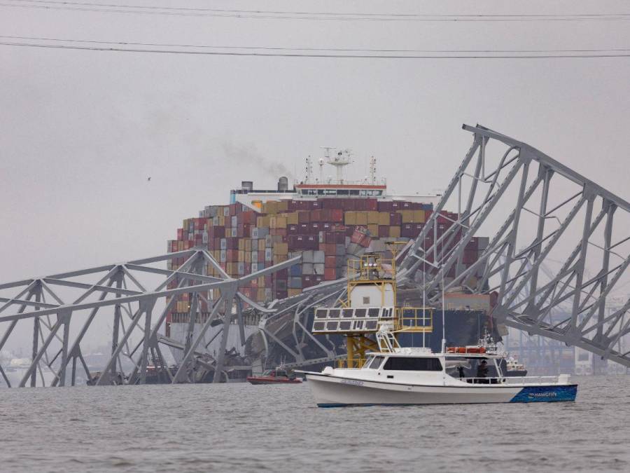 Así continúa la búsqueda de obreros desaparecidos en derrumbe de puerto de Baltimore