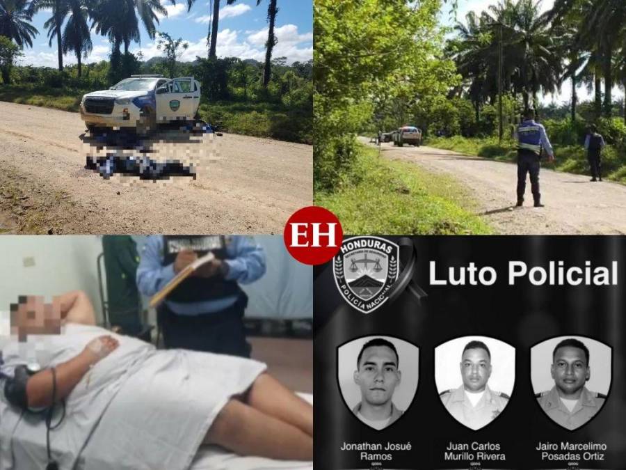 Lo que se sabe de la emboscada que dejó a tres agentes de la Policía muertos en Colón (FOTOS)