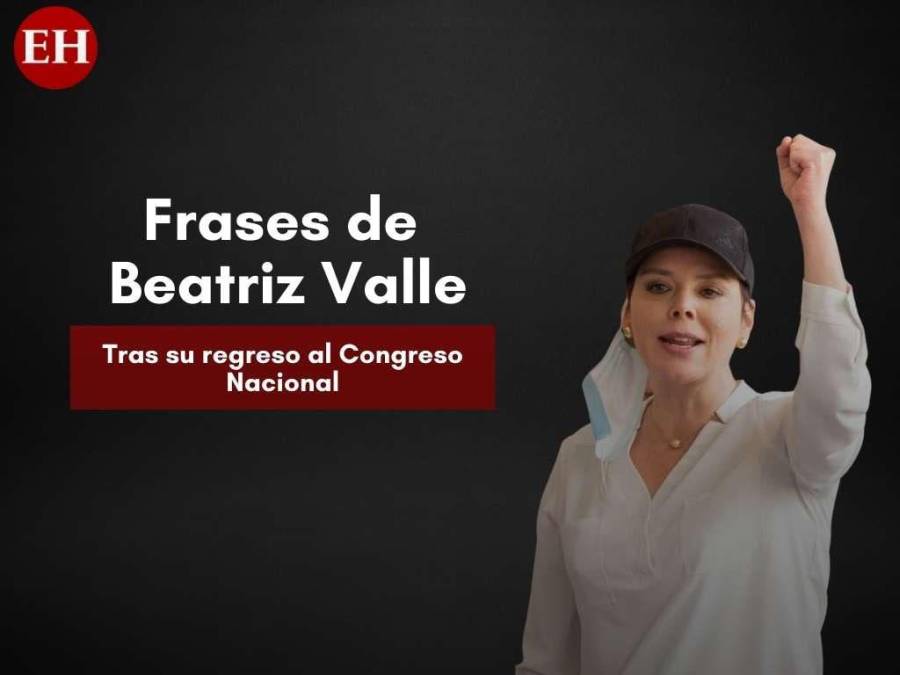 Las polémicas frases de Beatriz Valle en su regreso al Congreso Nacional