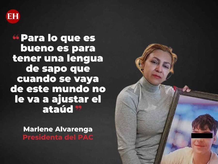Las crudas frases de Marlene Alvarenga contra Salvador Nasralla por la muerte de su hijo