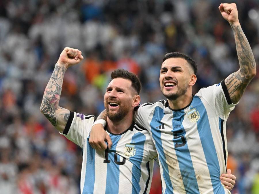 La celebración de Messi tras victoria de Argentina a Países Bajos en penales