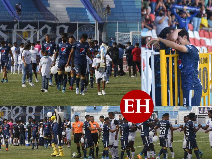 Pasillo de campeón, goleada azul y emotivo abrazo: Así se vivió el triunfo 4-0 de Motagua sobre Honduras Progreso