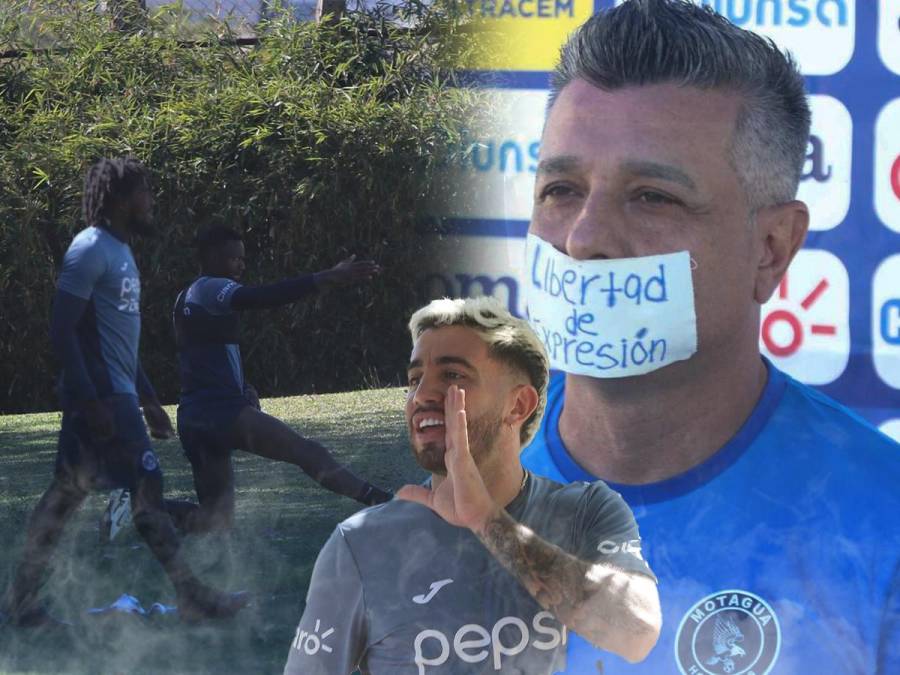 Motagua entrena y Diego Vázquez protesta previo al clásico con Olimpia