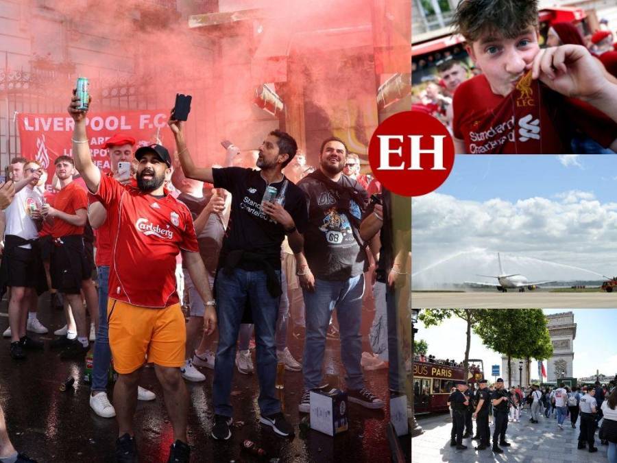 Así se vive el ambiente en Francia con la llegada de la afición de Liverpool previo a final de Champions