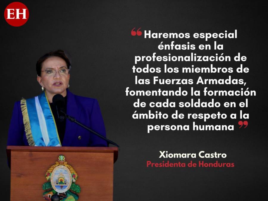 “Mujeres de las FFAA contarán con todo mi apoyo”, Xiomara tras asumir como Comandante en Jefe